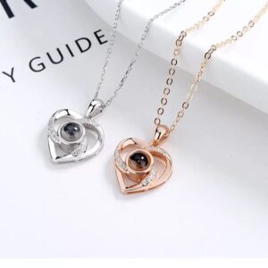 Stylish Neckless For Women, Heart Shape Adjustable Alloy Jewelry