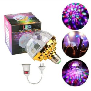 LED Disco Romantic Magic Crystal Ball Lamp Stage Light Party Bulb RGB Rotating