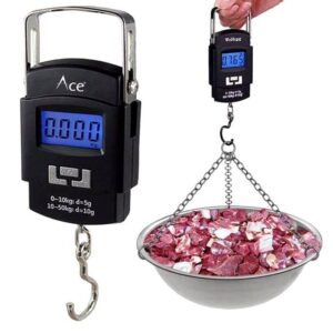 Portable digital LCD electronic hand-held baggage balance scale