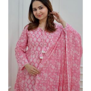 নতুন হিট কারচুপি নায়রা থ্রিপিস(FREE SIZE)