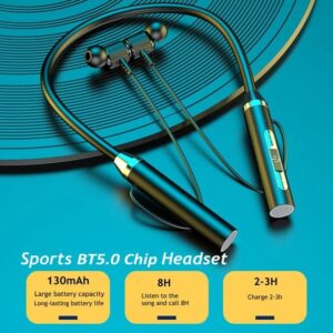 G7 Sports Bluetooth Neckband With Magnetic Headsets- (1pc Pack)