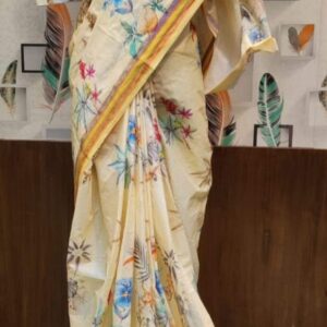 ডিজিটাল প্রিন্ট সুতি শাড়ি