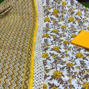 কটন থ্রি পিস।