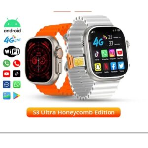S8 ULTRA Android Watch 4G SIM Supported With Double Straps