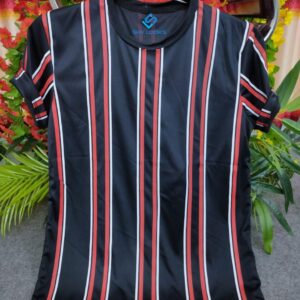 Premium Striped T-Shirt (Black)