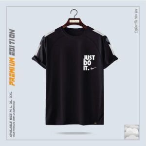 Stylish Mens Exclusive T-Shirt for Summer(Black)