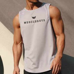 Summer comfort and GYM workout tank top (White)