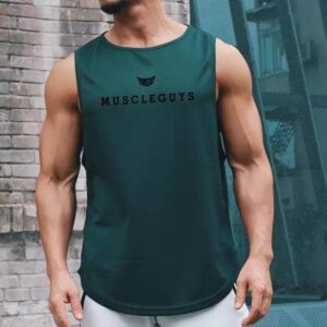 Summer comfort and GYM workout tank top (green)