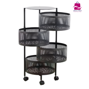 4 Layer Round Shape Kitchen Rack
