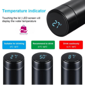 Smart LED Temperature Bottle – 500ml Hot & Cold Stainless Steel Flask