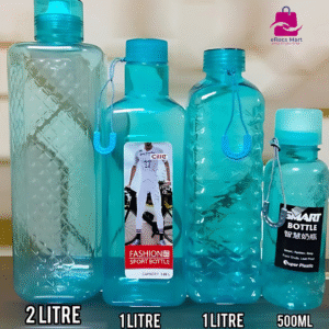 Water Bottle Combo 2 – 4pcs Premium Plastic Bottles (2L, 1L, 1L, 500ml) Bangladesh