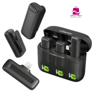 Ulanzi J12 Microphone for iphone with Charging Case | Lightning Compatible in Bangladesh