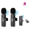 K9 Dual Wireless Lavalier Microphone for Android Type-C | Omnidirectional Mic in Bangladesh