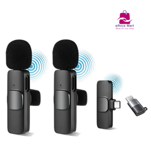 K9 Dual Wireless Lavalier Microphone for Android Type-C | Omnidirectional Mic in Bangladesh
